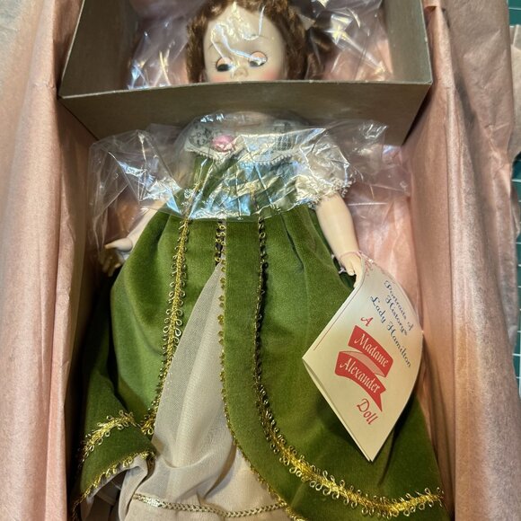 NIB Vintage Madame Alexander Lady Hamilton 1338 Collector Doll In Green & Gold D - Picture 1 of 4